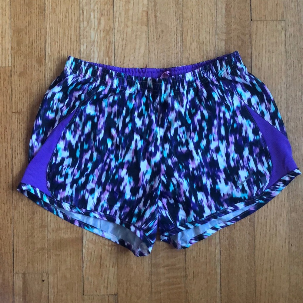 Purple and White Athletic Shorts